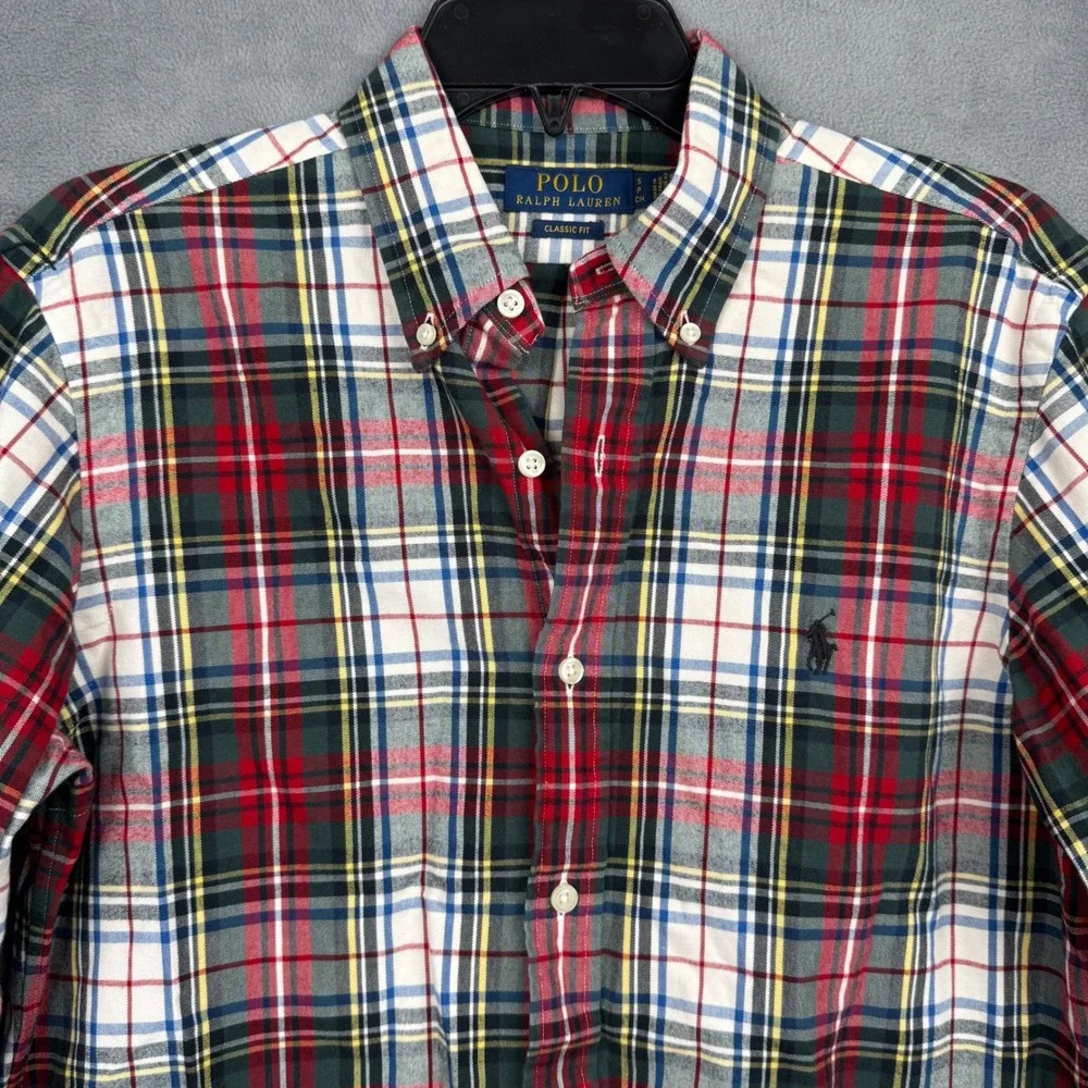 Polo Ralph Lauren Men's Classic Fit Plaid Button Down Shirt Size S‎